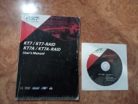 ABIT KT7 RAID felhasználó könyv és dríver CD eladó.